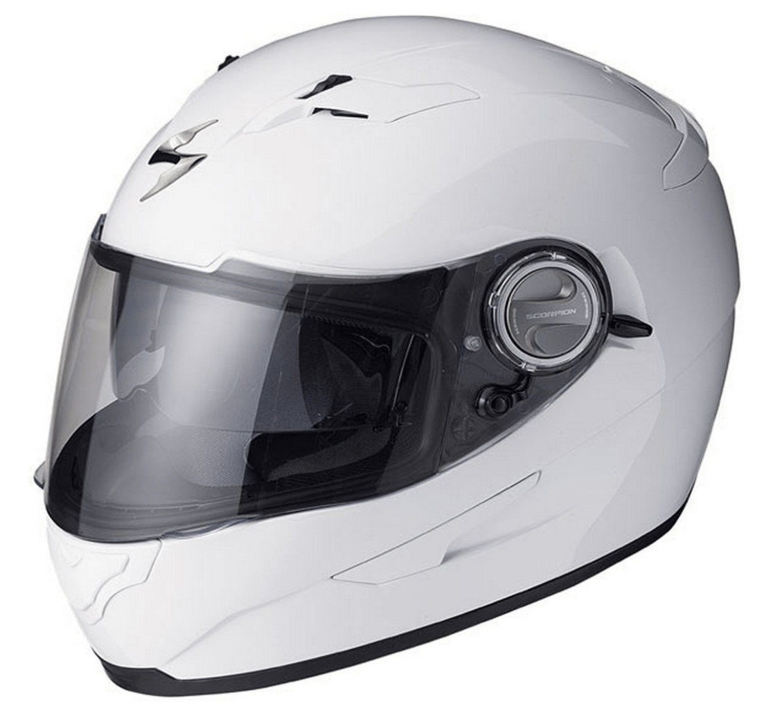 Scorpion EXO-500 Solid White Full Face Helmet